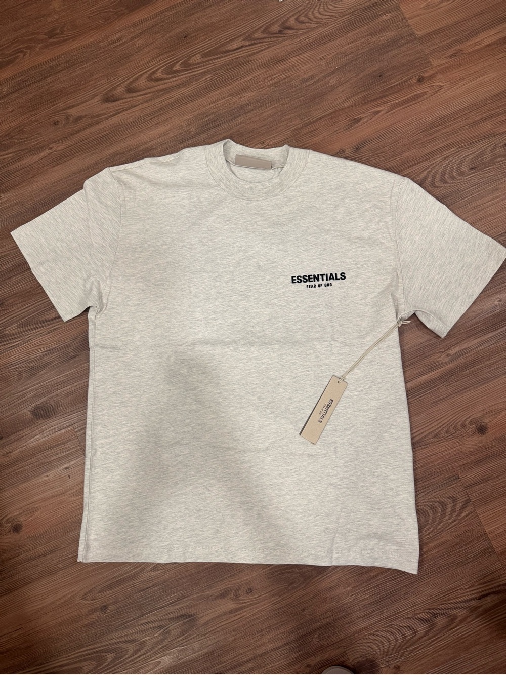 Fear of God Essentials Classic Tee Heathered Beige Size M NWT